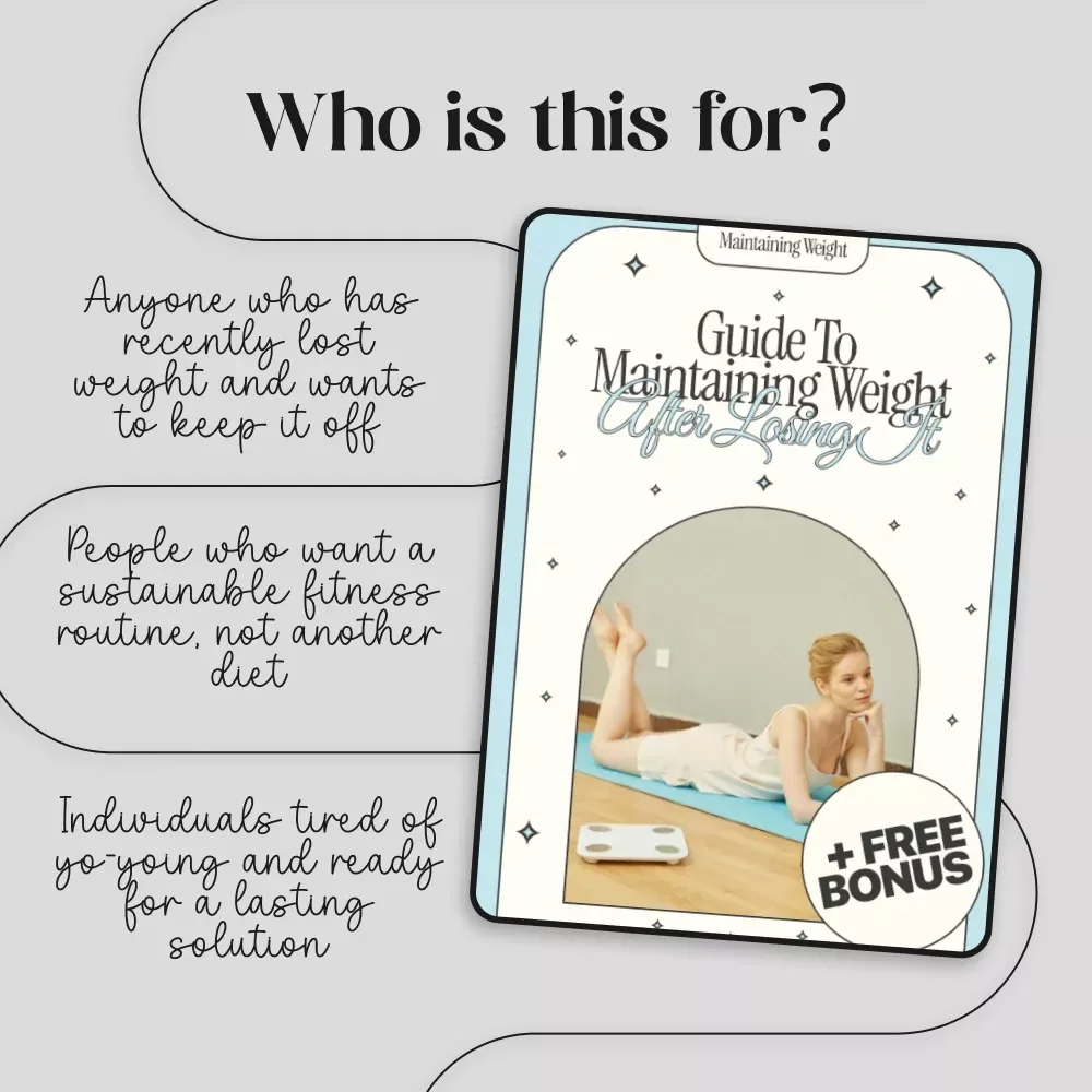 Guide to Maintaining Weight After Losing It | Digital eBook Download for Fitness for Weight Maintenance After Weight Loss