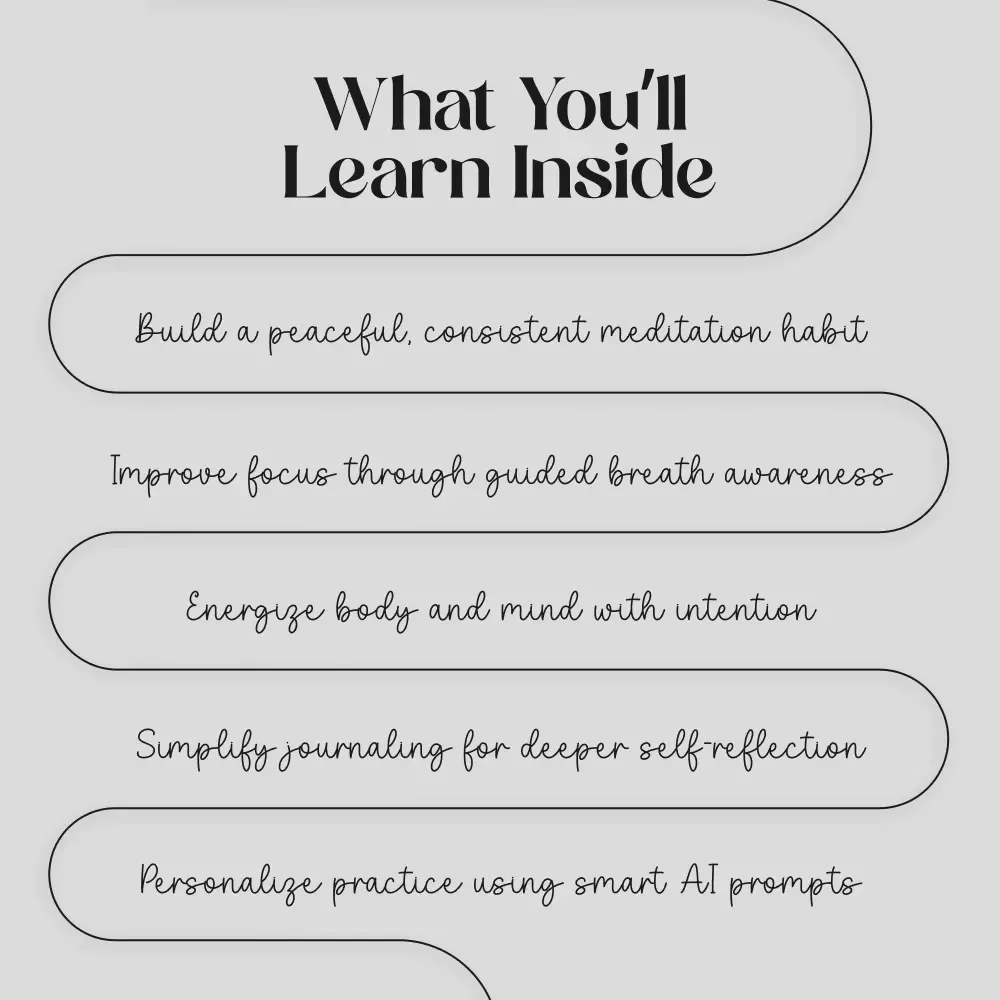 The Kriya Yoga Meditation Checklist | Printable Spiritual Guide for Daily Practice, Breathwork, and Mindfulness Routine | Digital Download for Beginners & Seekers