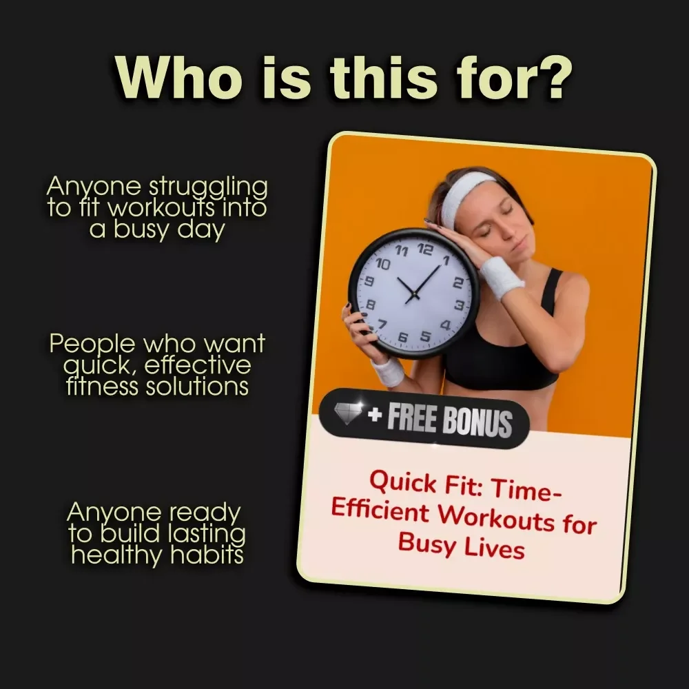 Quick Fit: Time-Efficient Workouts for Busy Lives | Digital Fitness Guide for Busy Schedules, 20-Minute Routines, AI-Enhanced Training, PDF Instant Download