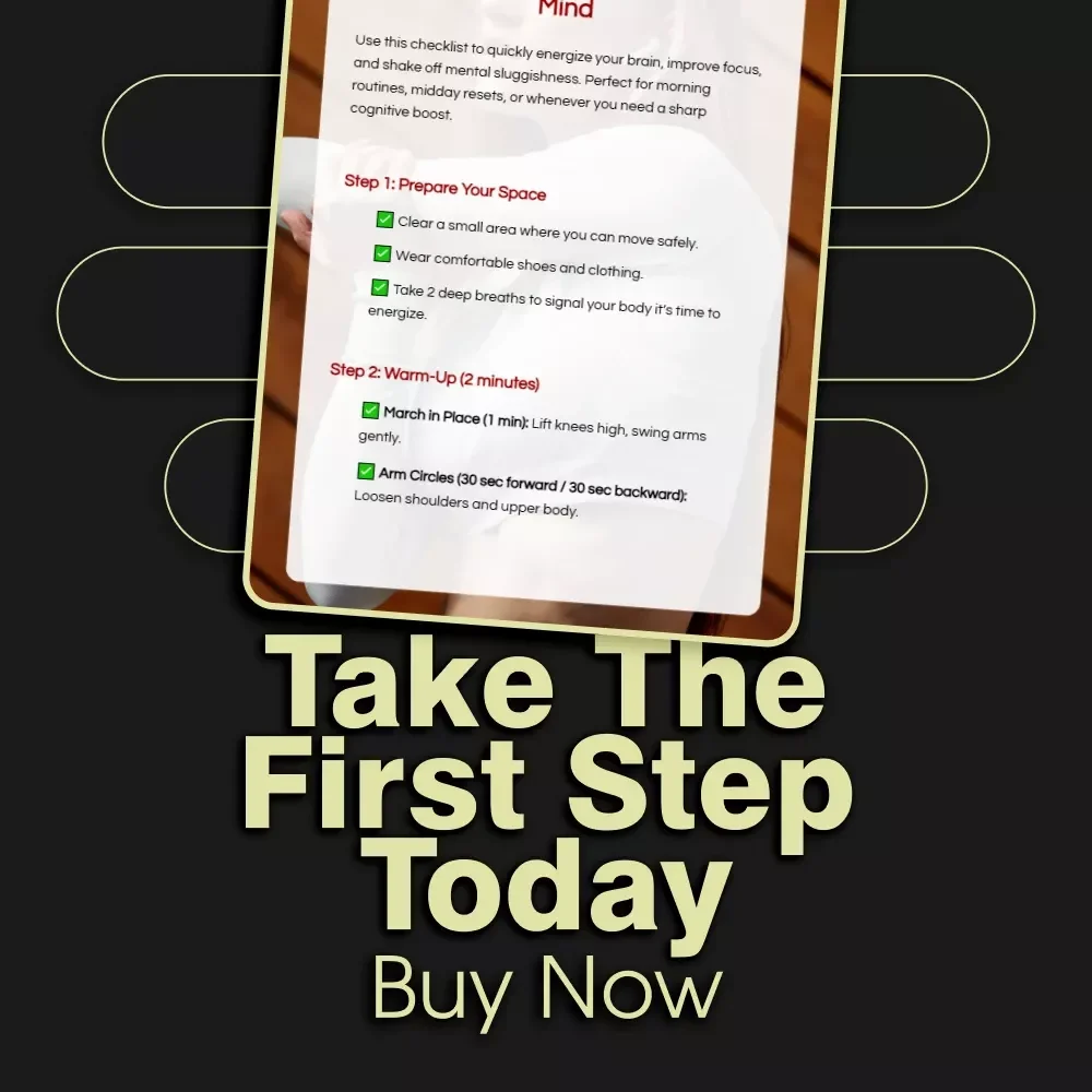 Cardio Bursts to Wake Up Your Mind | Digital Checklist | Brain-Boosting Cardio Exercises for Focus & Energy