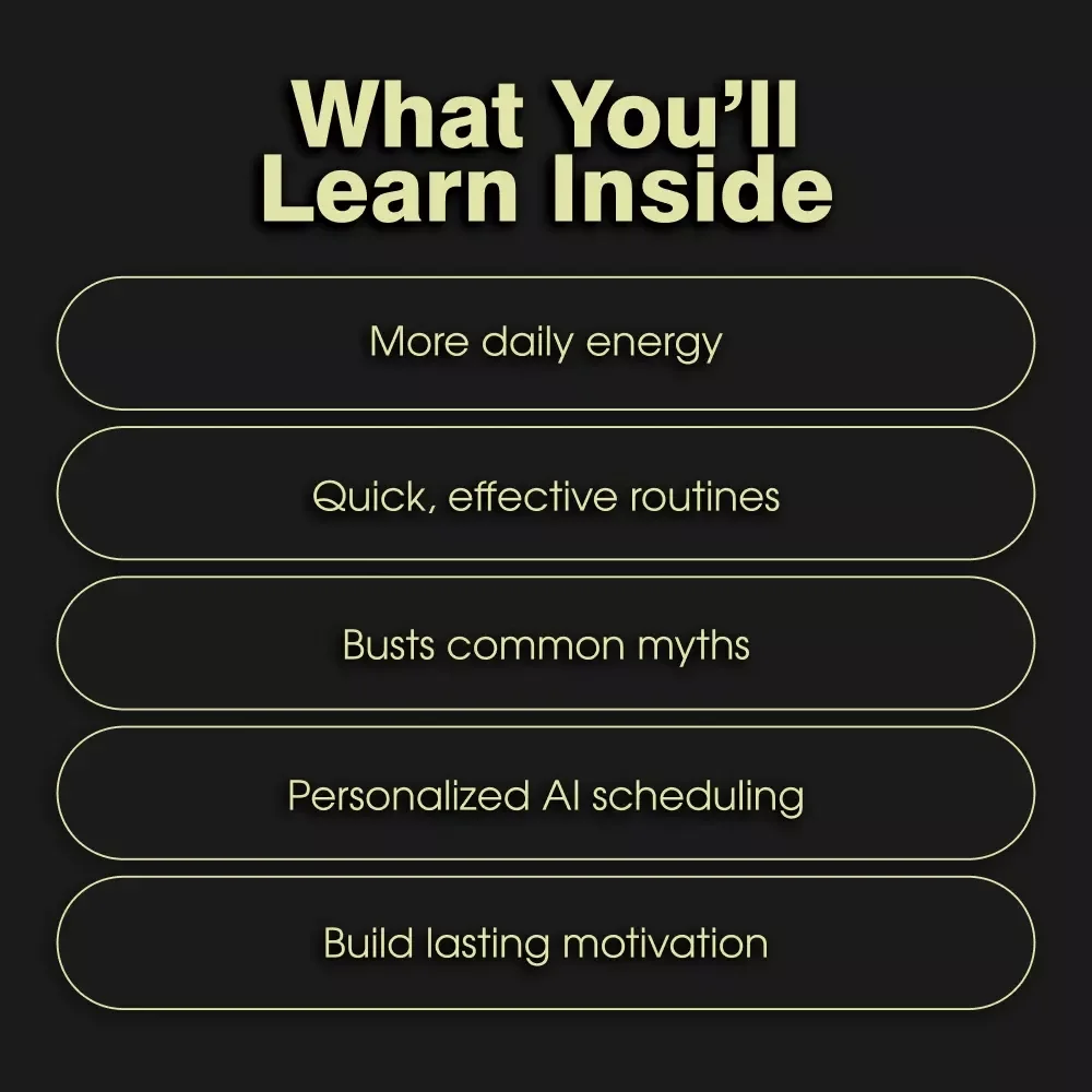 Wake Up & Move: Quick Morning Workouts to Supercharge Your Day | Digital Guide for Short Workouts for Morning Energy Boost