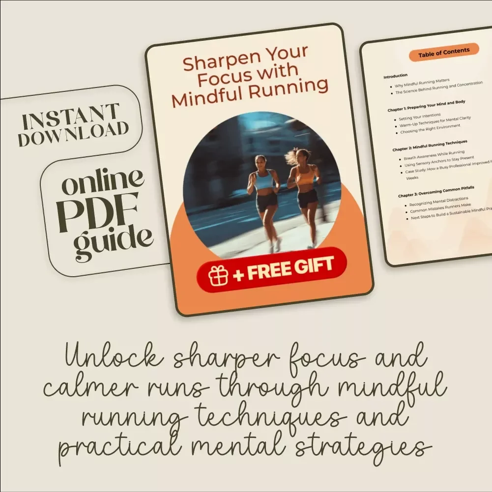 Sharpen Your Focus with Mindful Running | Digital eBook, Guide & Checklist for Concentration, Mindfulness, Meditation, Stress Relief & Running Performance