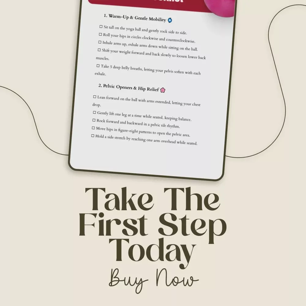 Bounce Into Labor Yoga Ball Checklist | Digital Download for Pregnancy | Yoga Ball Labor Exercises Guide & Cheat Sheet