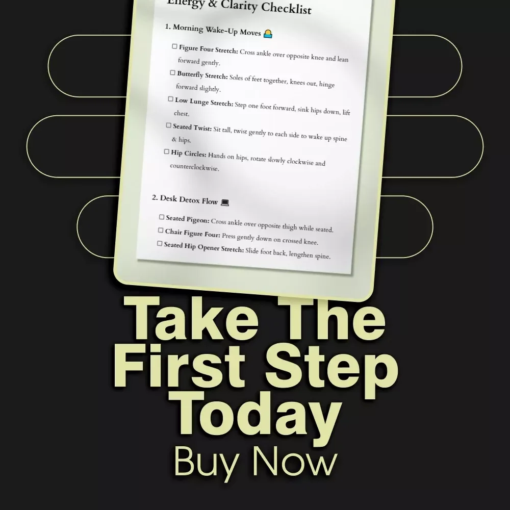 Quick Hip Openers to Boost Energy Checklist | Instant Download Mobility Guide | Quick Hip Openers to Improve Energy and Clarity | Digital Stretching Routine for Daily Wellness