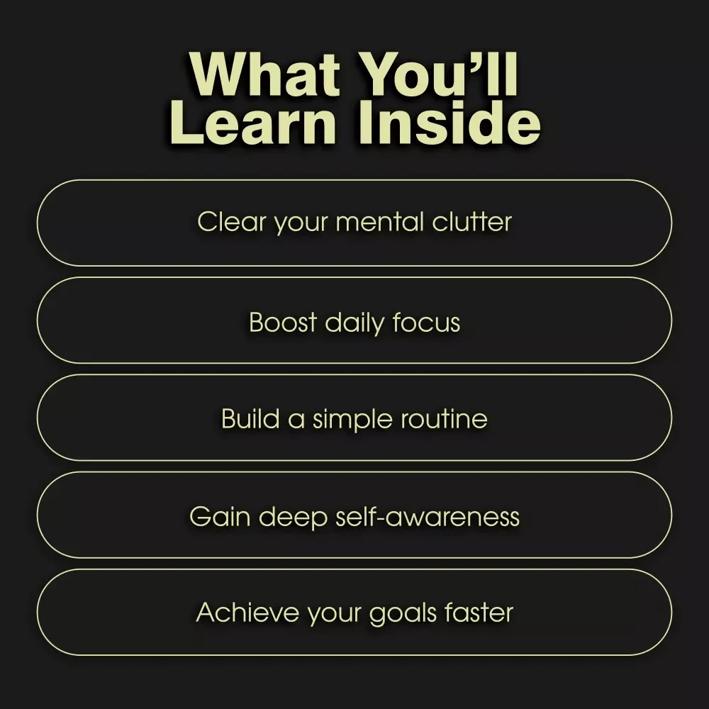 Clear Mind, Focused Pen: Journaling Prompts for Mental Clarity and Focus | Digital Download Guide for Inner Peace & Productivity | Self-Care Journal Prompts