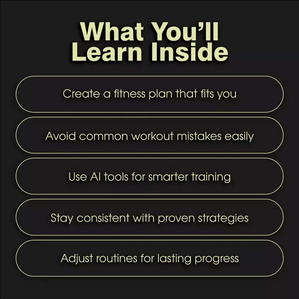 How to Create a Fitness Routine That Works for You | Digital Download Guide, eBook & Checklist for Balanced Workouts, Personalized Training & AI Fitness Planning