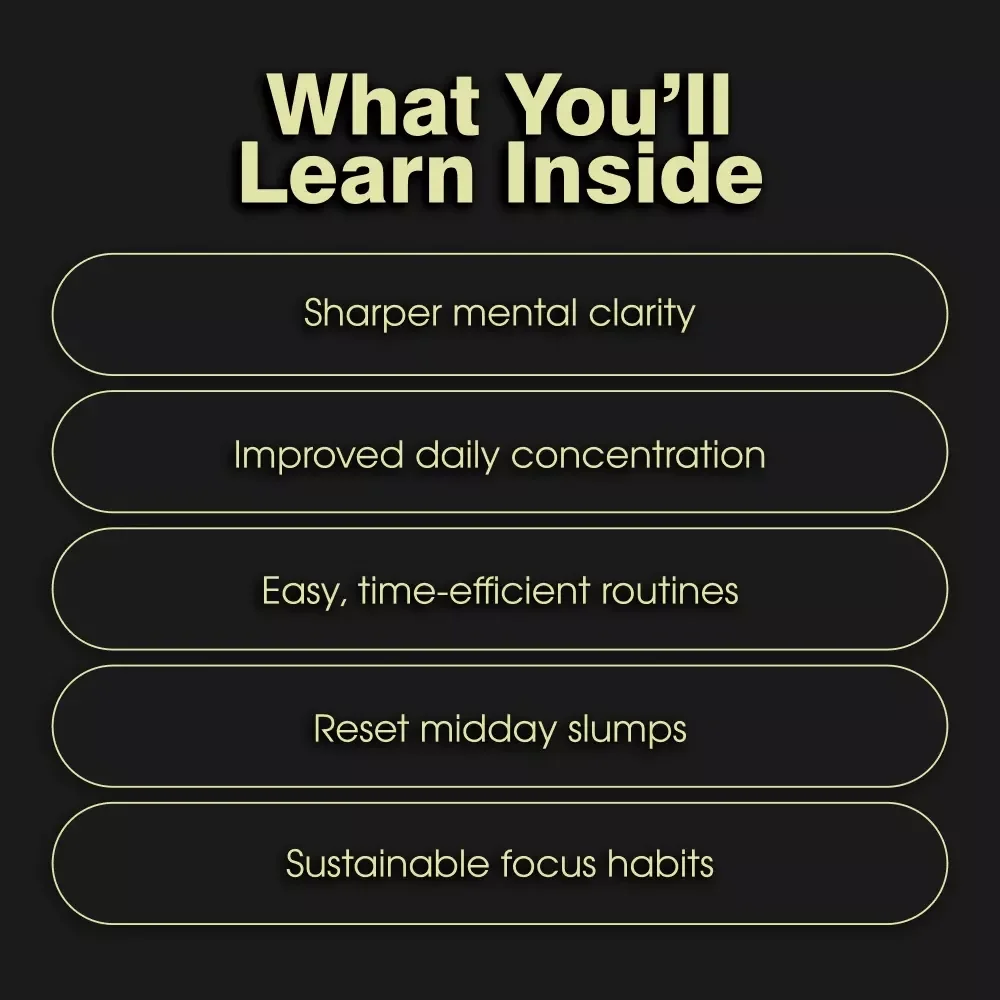 7-Day Movement Challenge: Boost Your Focus | Digital Download Checklist for Mental Clarity & Productivity
