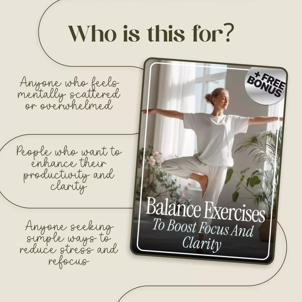 Balance Exercises to Boost Focus and Clarity | Digital Guide for Mental Clarity | Balance Exercises for Mental Focus