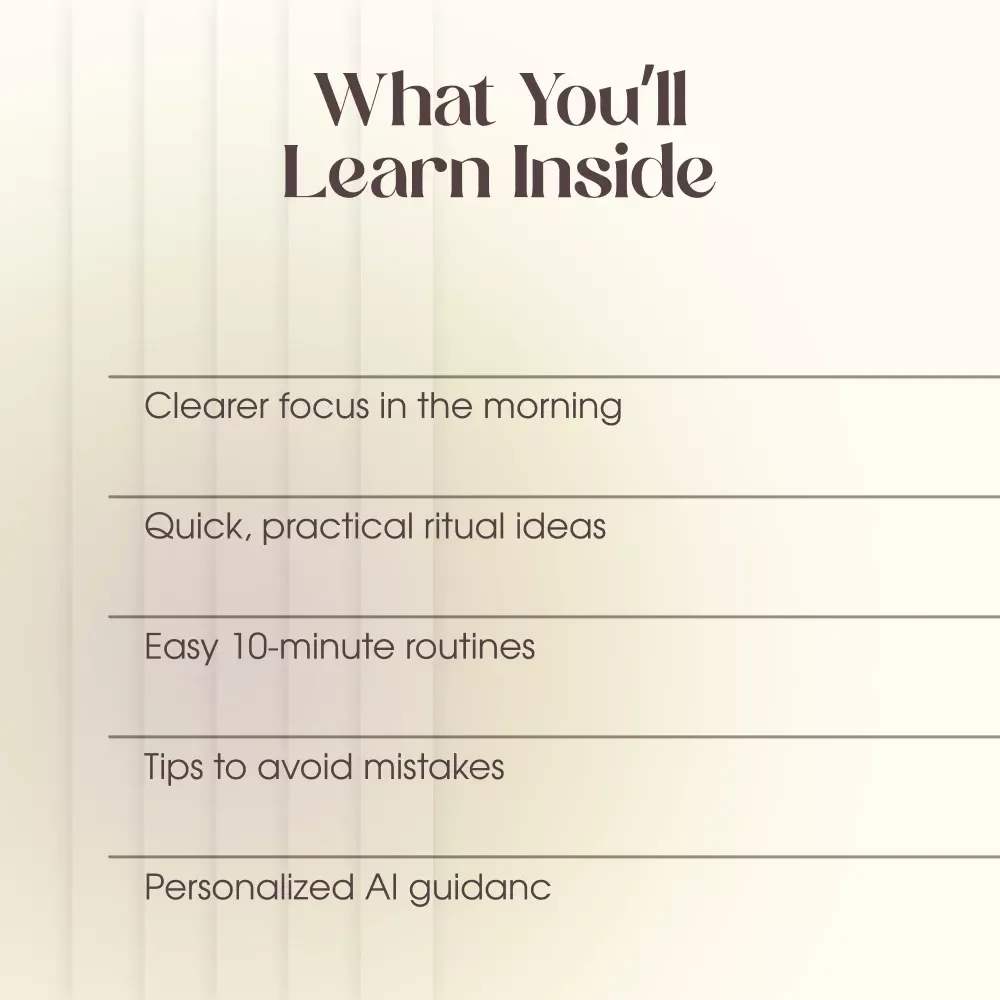 Morning Rituals to Banish Mental Fog | Daily Guide for Morning Rituals to Reduce Mental Fog, Boost Clarity & Energy