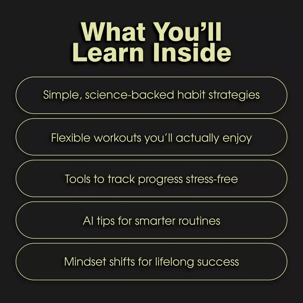 The Smart Guide to Lasting Fitness Habits | Digital eBook on How to Stay Consistent with Fitness Habits | Build Daily Routines That Stick for Long-Term Health and Motivation | Self-Improvement & Wellness Planner