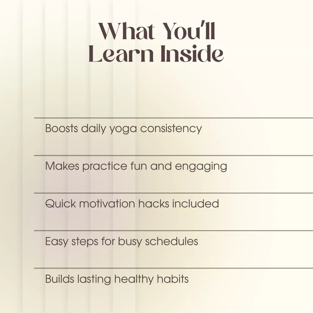 Yoga Motivation Checklist: Your Fun Path to Zen & Energy | Printable Digital Guide on How to Get Motivated to Do Yoga, Boost Energy & Build a Consistent Routine
