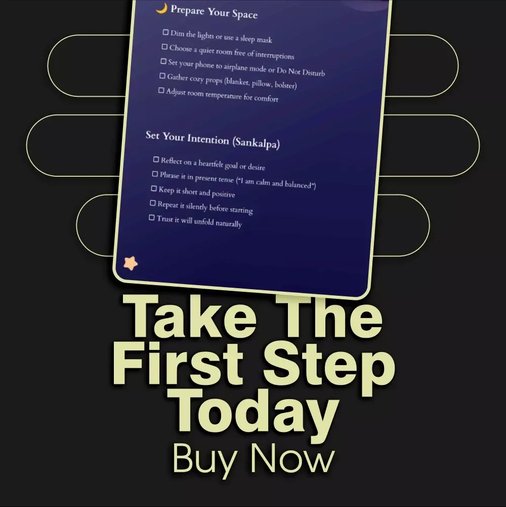 The Yoga Nidra Checklist for Recharge | Guided Meditation, Relaxation Routine, Sleep Aid, Mindfulness Printable, Self-Care eBook, Digital Download