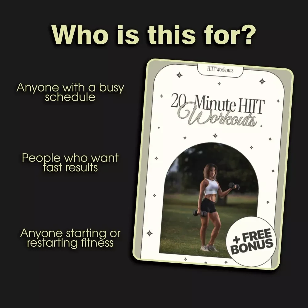 20-Minute HIIT Workouts | Quick & Effective Fitness eBook for Busy People | Digital Download HIIT Workouts You Can Finish in 20 Minutes | Home Fitness Guide