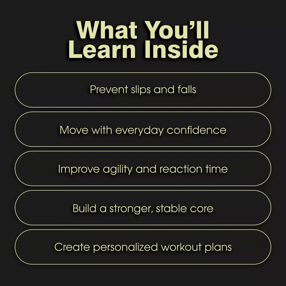 Step Strong: Better Balance & Coordination | Digital Ebook Download | Workouts for Better Balance and Coordination | Senior Fitness & Agility Drills