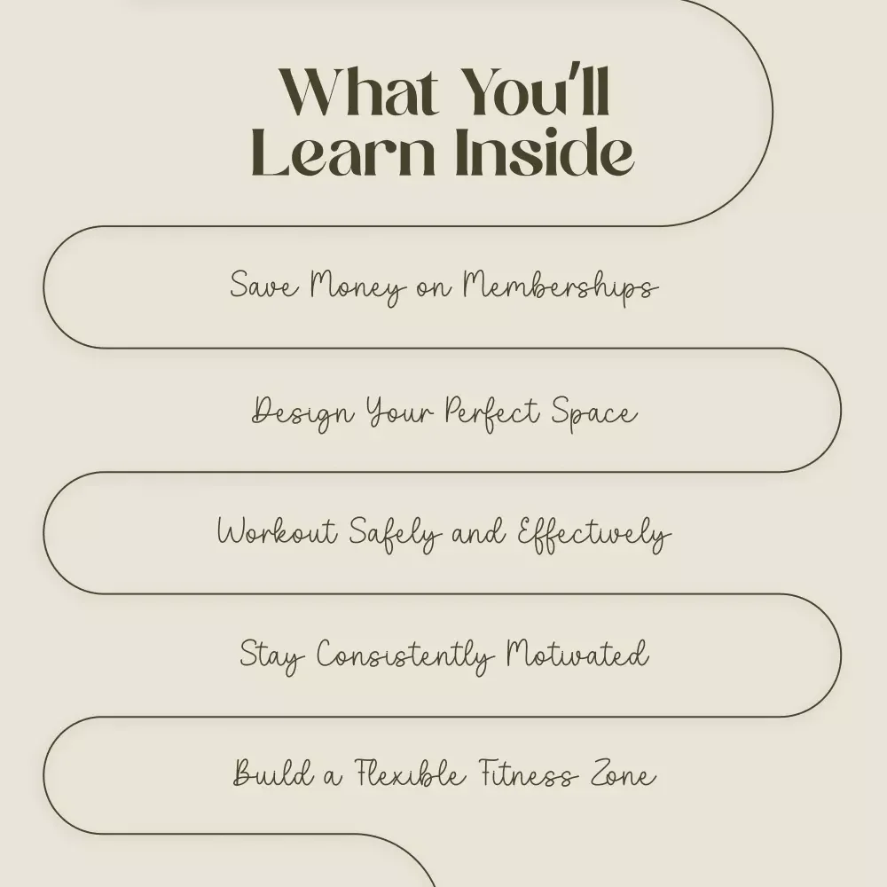 The Ultimate Home Gym Setup Checklist: Make Your Space Sweat-Worthy | Digital Download | How to Create an Effective Home Workout Space