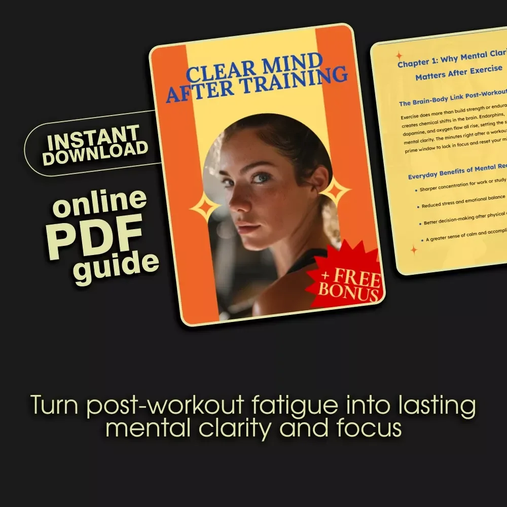 Clear Mind After Training | Post-Workout Mental Clarity Routines Digital Guide | Athlete Focus Reset eBook