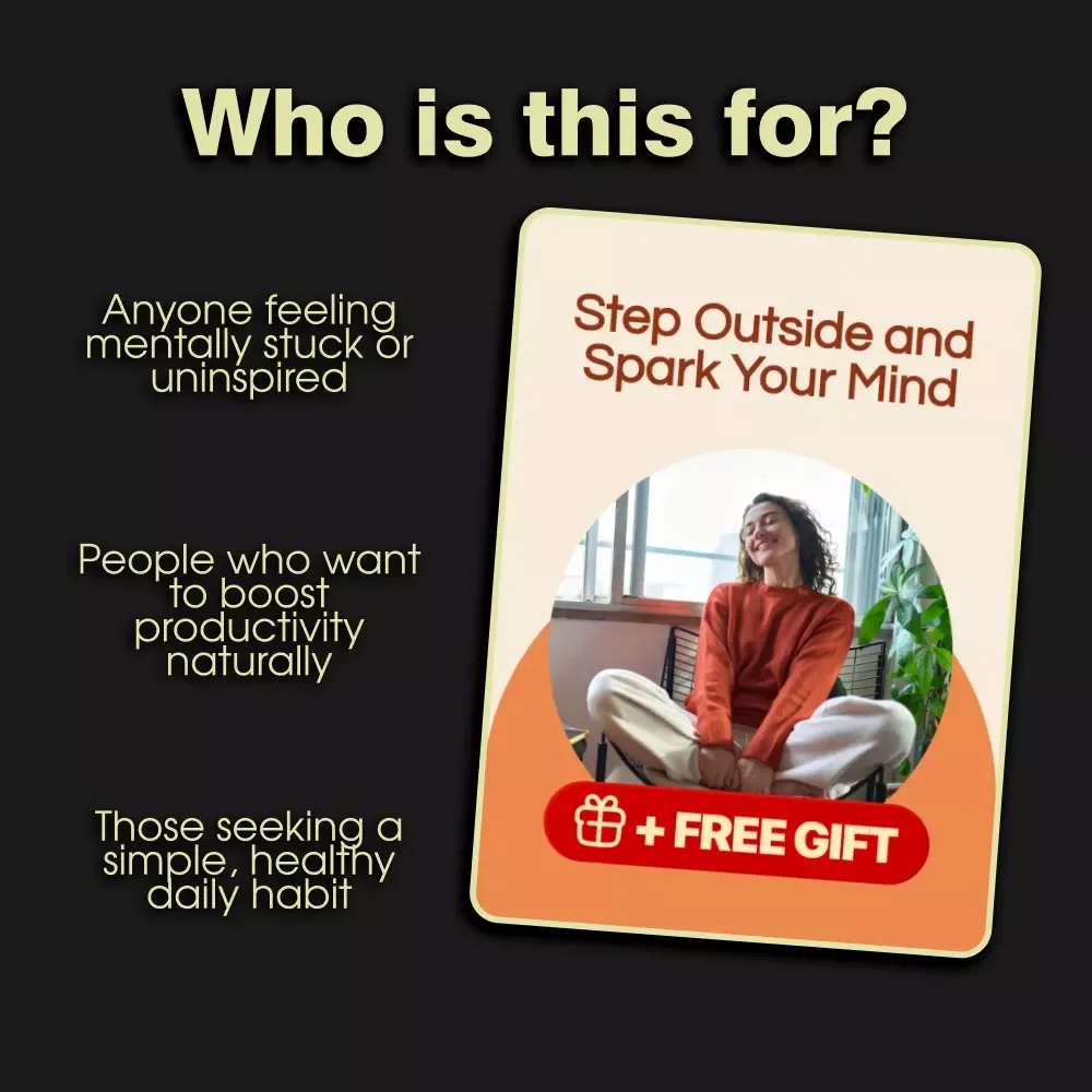 Step Outside and Spark Your Mind: A Digital Guide to Walking Outdoors to Reset Focus and Creativity, Mindfulness Walk eBook