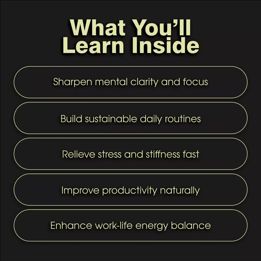Awaken Your Mind and Body for Deep Work | Digital Guide, eBook & Productivity Checklist for Focus, Stretching, and Mindful Movement
