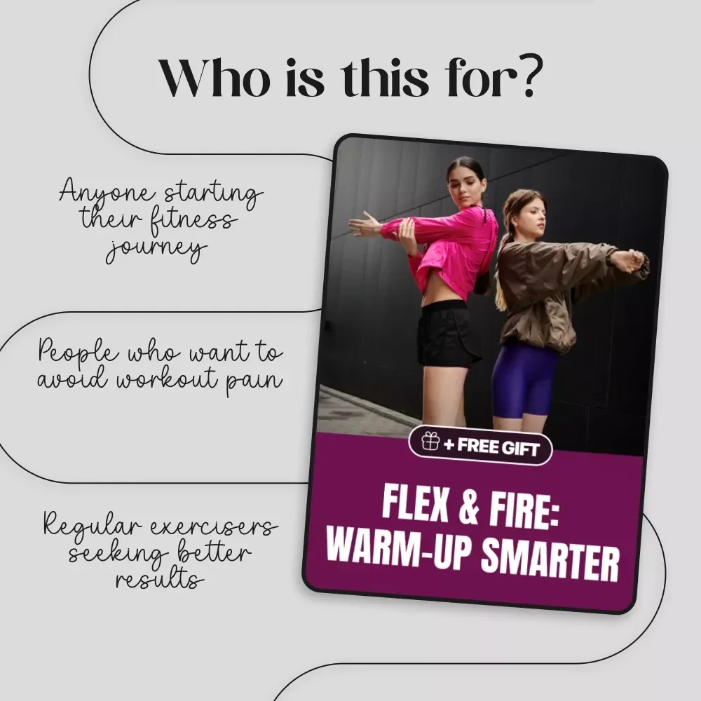 Flex & Fire: Warm-Up Smarter | Digital Fitness Guide | Workout Warm-ups for Injury Prevention | Dynamic Stretching & AI-Powered Planning