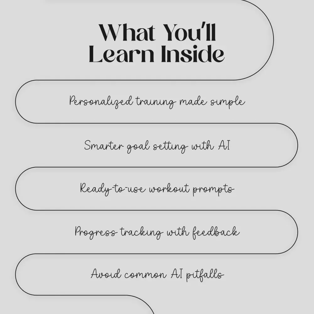 Smarter Sweat: Using AI to Design Your Perfect Training Plan | Ebook on How to Use AI to Build Training Plans, Fitness Goals & Workouts