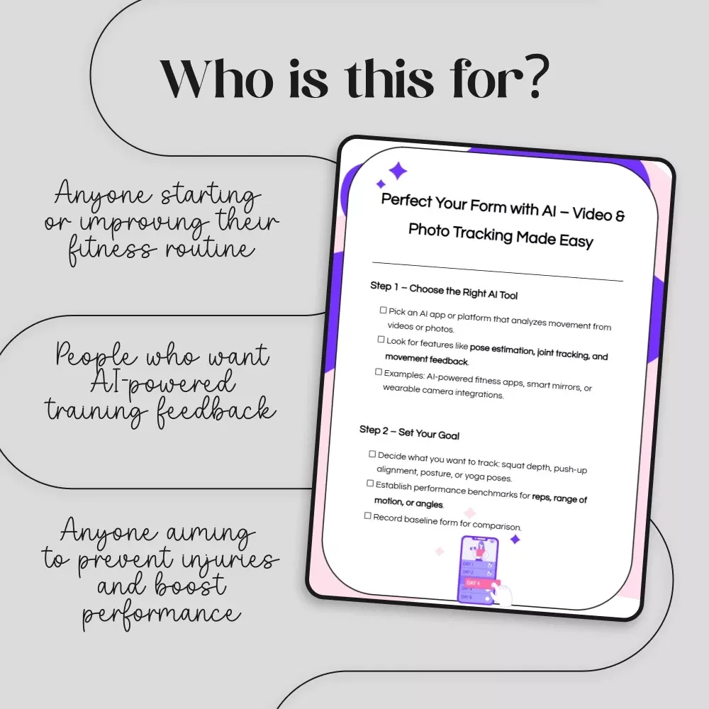 Perfect Your Form with AI – Video & Photo Tracking Made Easy | Digital Fitness Checklist for Squats, Push-Ups, Posture & Yoga | How to Use AI for Tracking Form via Video and Photos