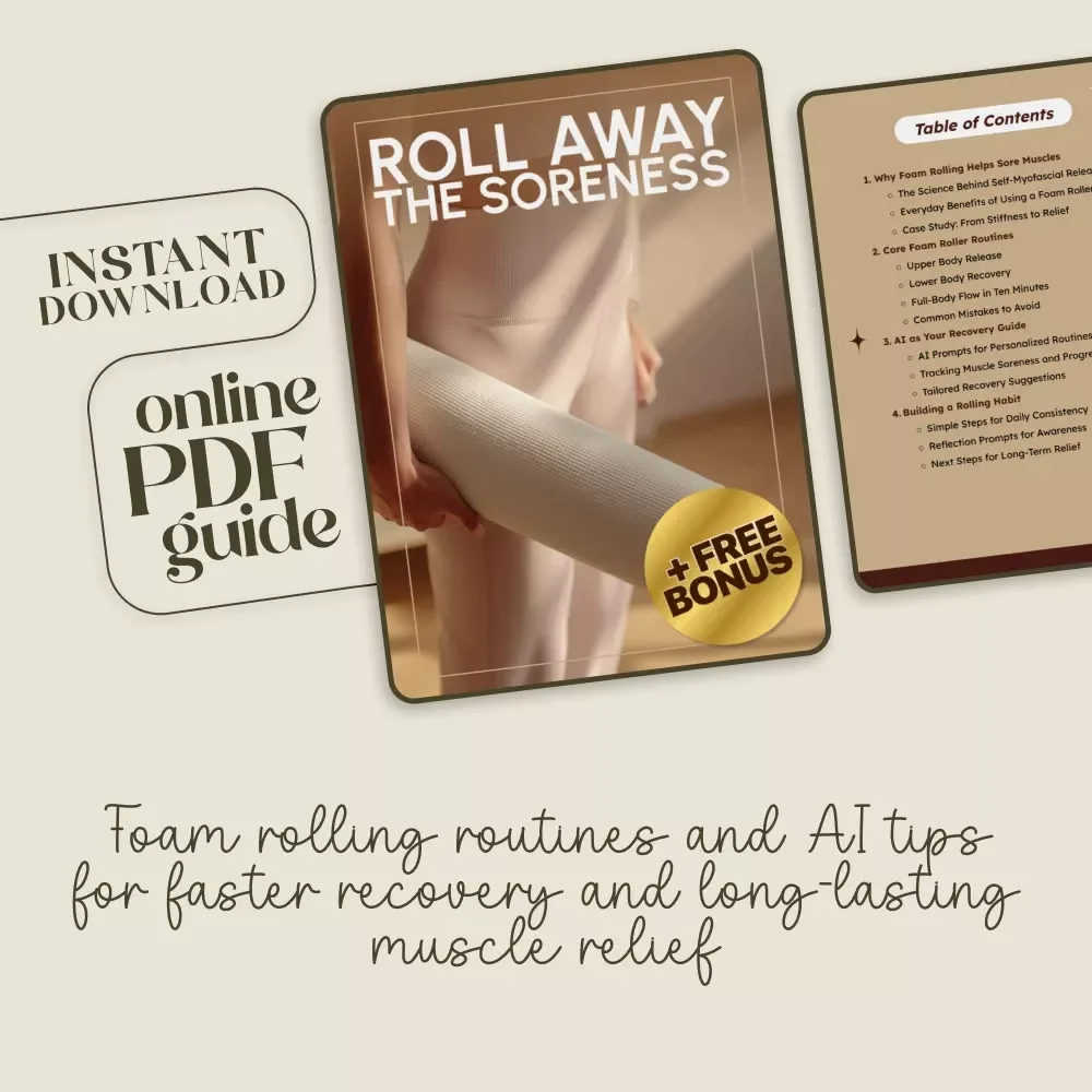Roll Away the Soreness – Foam Roller Routines for Sore Muscles Recovery Guide | Digital Download