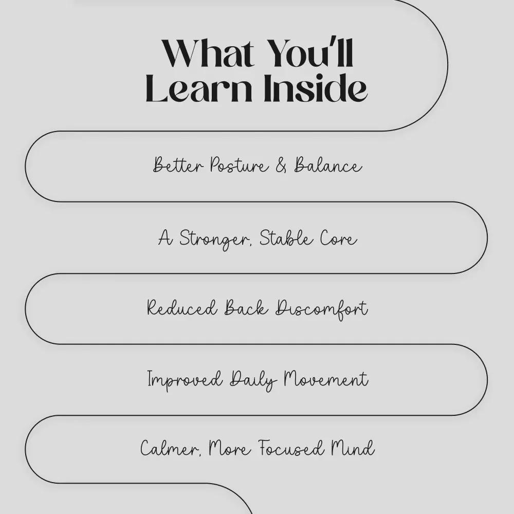 Core Confidence: Your Daily Stability Checklist | Digital Download | Core Stability Routines