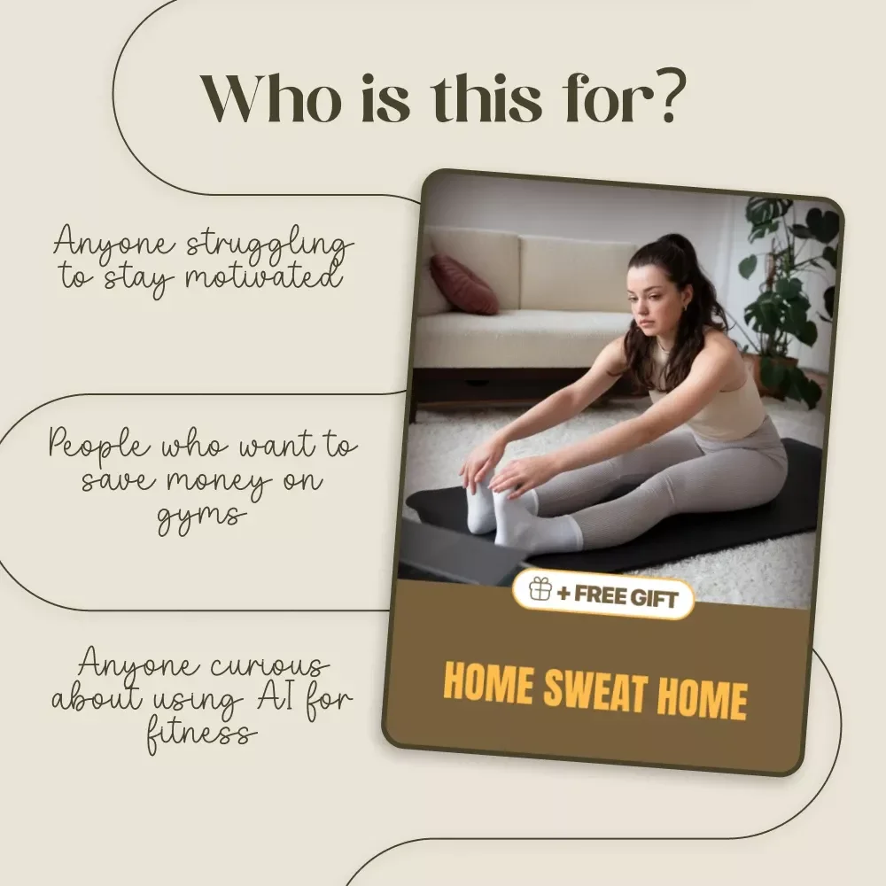 Home Sweat Home: A Digital Guide to Unlocking the Benefits of Exercising at Home - Home Workout Planner & AI Fitness Assistant Tips