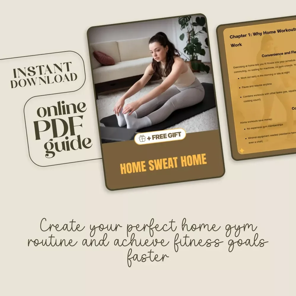 Home Sweat Home: A Digital Guide to Unlocking the Benefits of Exercising at Home - Home Workout Planner & AI Fitness Assistant Tips