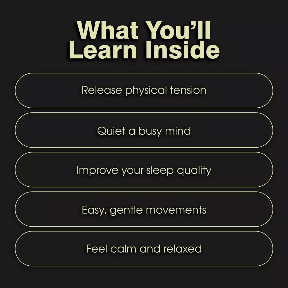Evening Stretch Checklist for Deep Relaxation | Digital Download | Guided Nightly Stretches for Stress Relief & Better Sleep