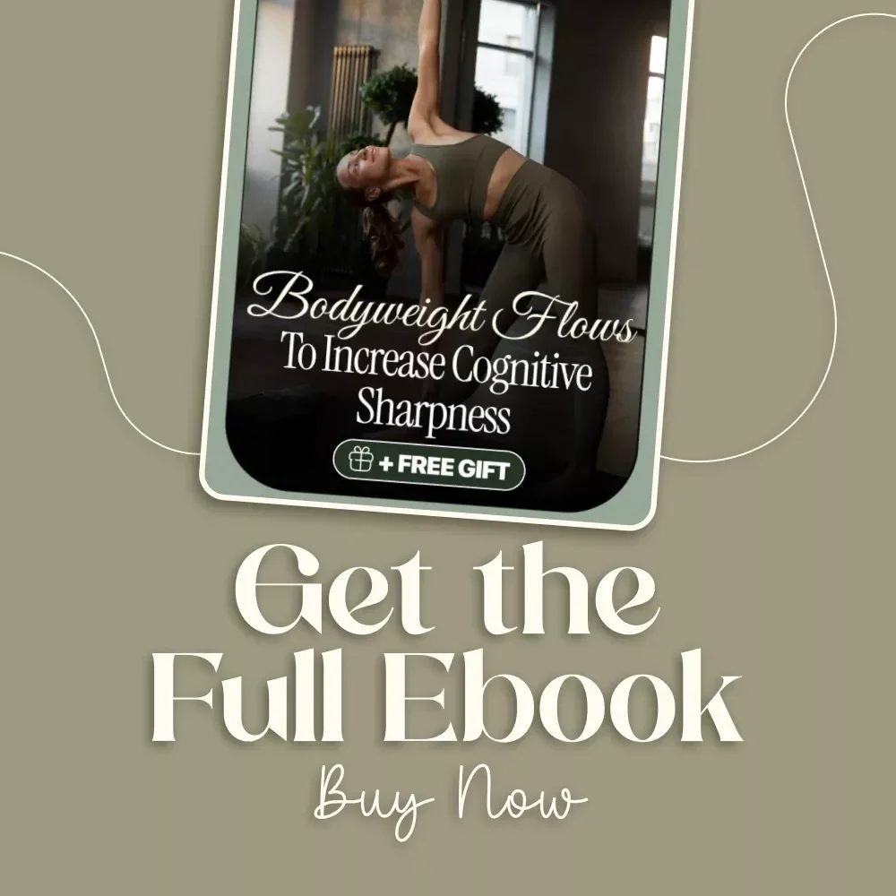 Bodyweight Flows to Increase Cognitive Sharpness | Digital Fitness Ebook for Focus, Memory & Mental Clarity | Morning & Midday Flow Routines