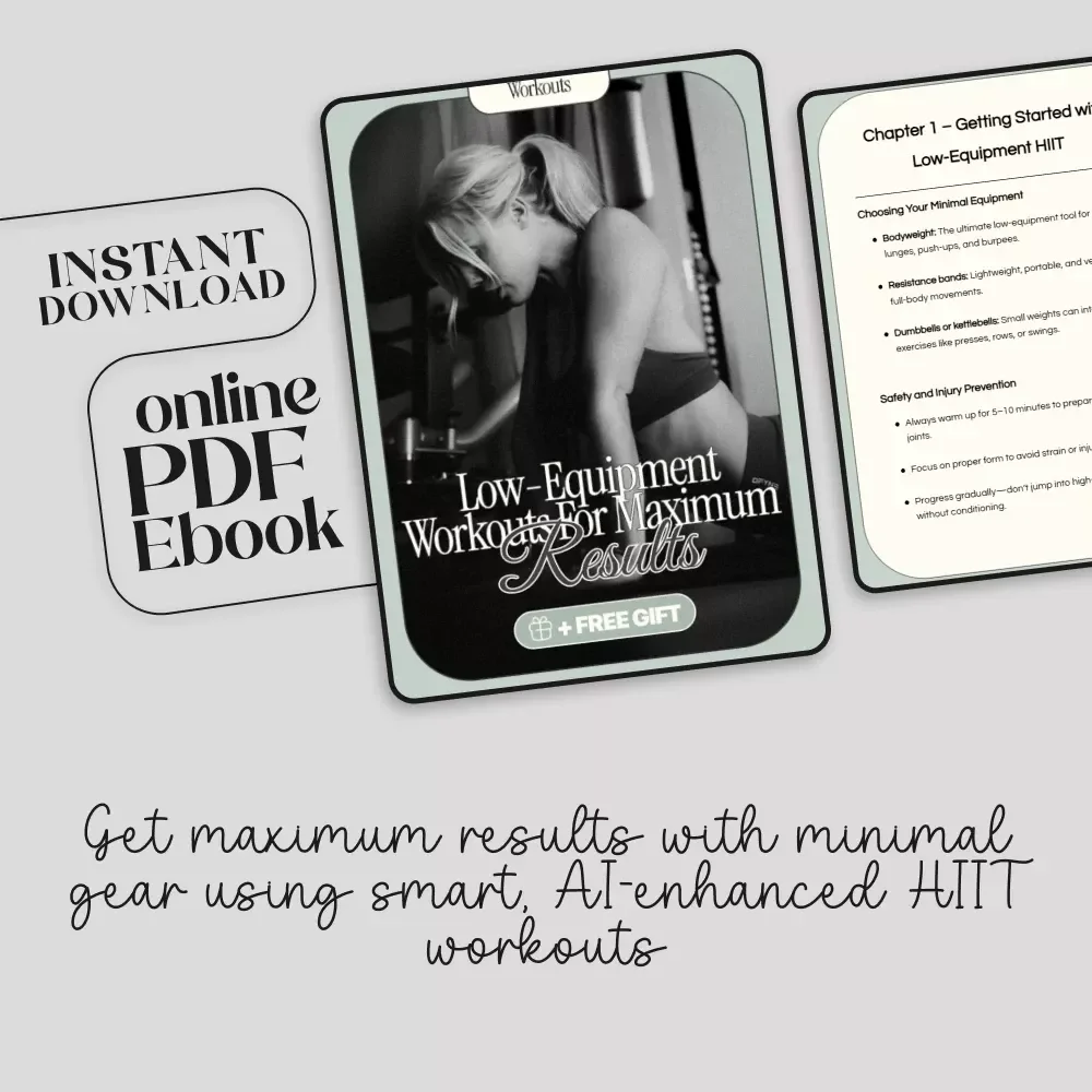 Low-Equipment Workouts for Maximum Results: A HIIT Ebook Guide for Home Fitness with Bodyweight, Resistance Bands & Dumbbells