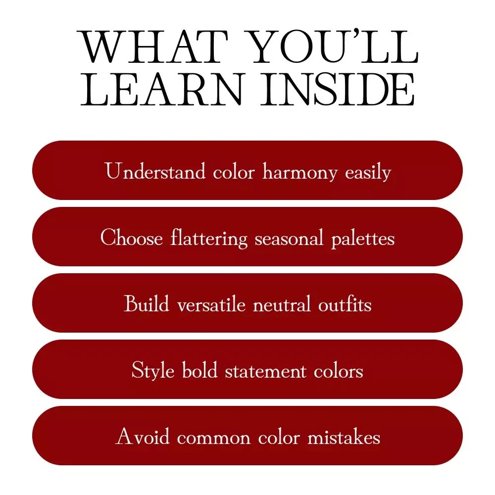 The Style Spectrum Understanding Color Theory in Fashion | Fashion Ebook | Digital Download Guide to Understanding Color Theory in Fashion for Wardrobe Styling, Outfits & Seasonal Palettes