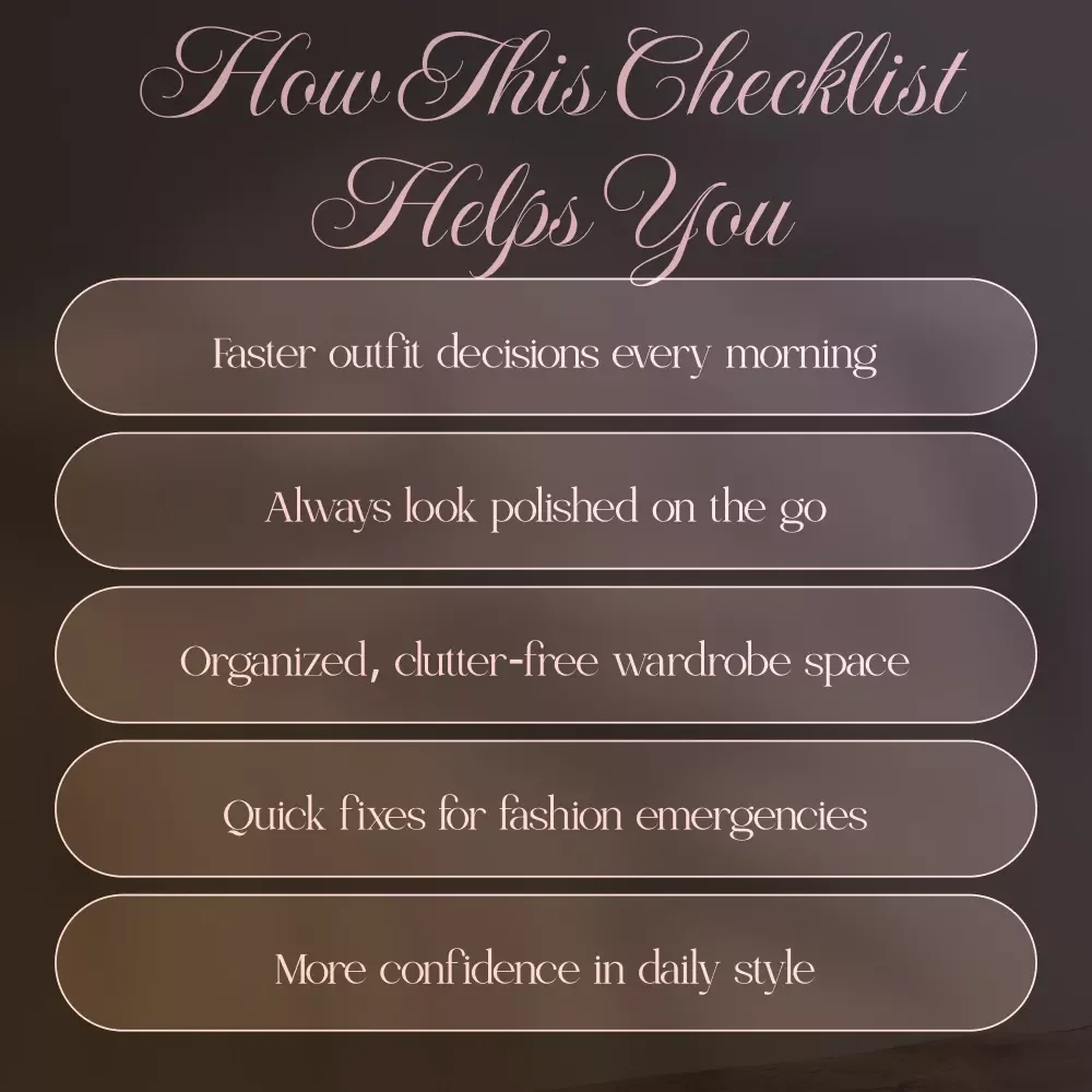 Fashion Hacks for Busy Mornings Checklist | Digital Download Wardrobe Guide, Style Hacks, Outfit Planning eBook for Women