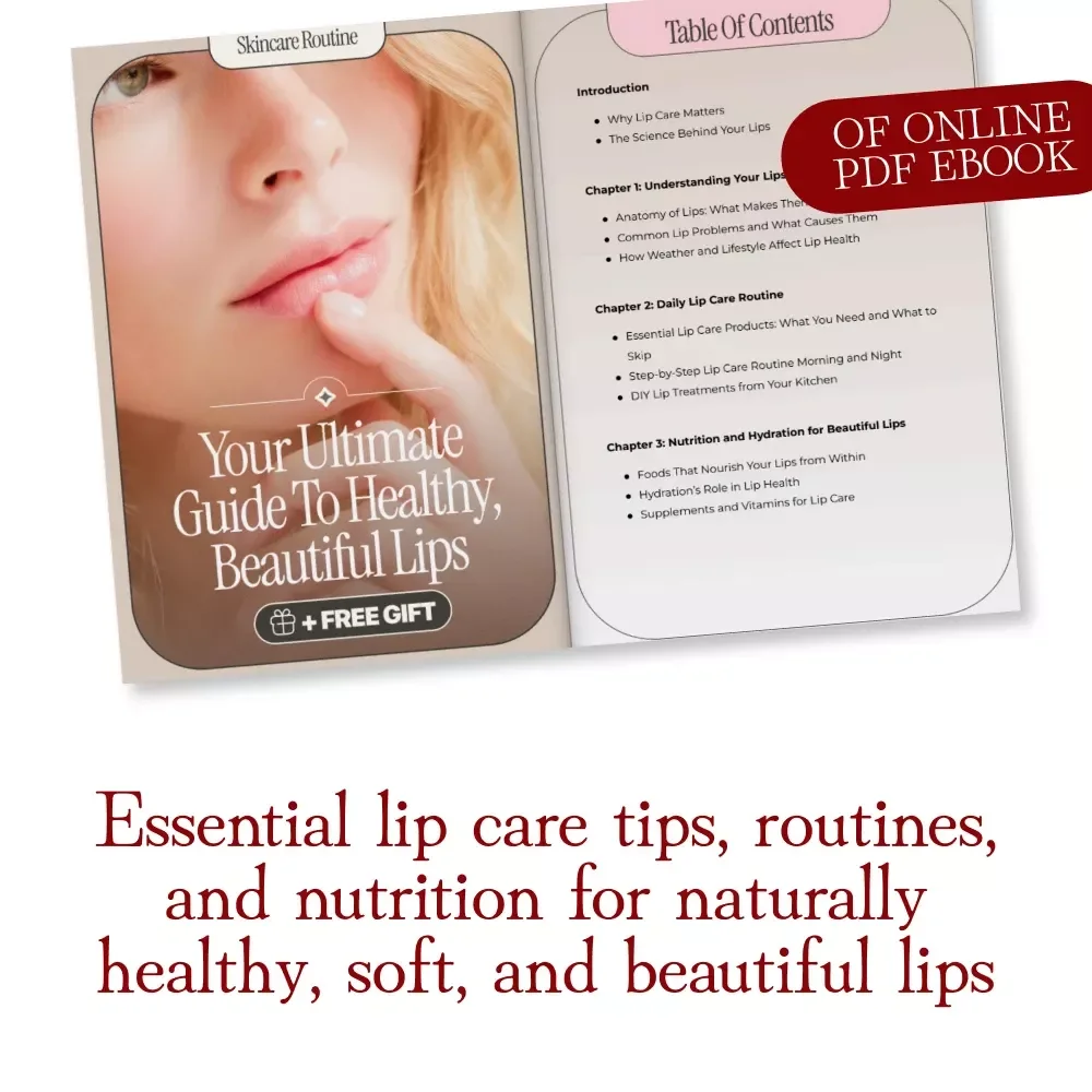 Your Guide to Healthy, Beautiful Lips | Ebook on How to Care for Your Lips, Lip Health, Lip Care Routine, Nutrition & Protection