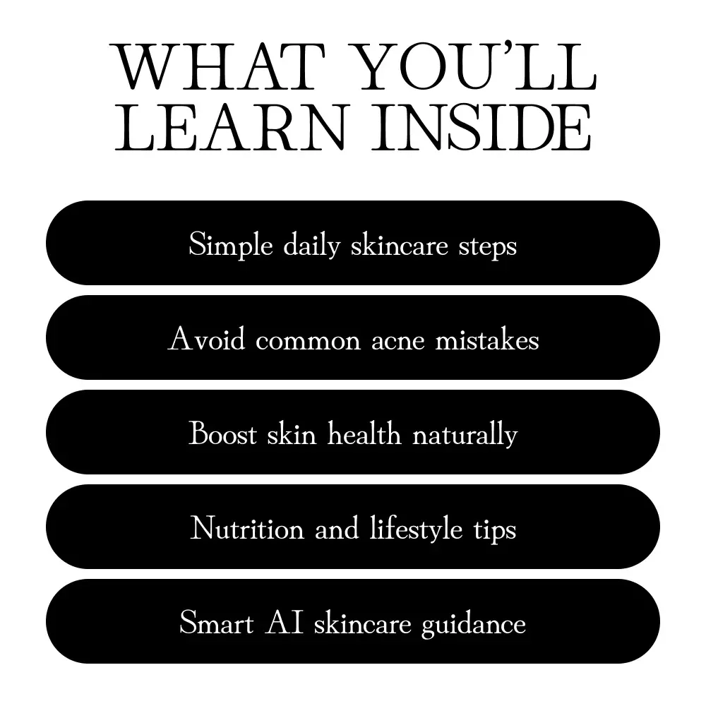 Practical Skincare Tips for Acne-Prone Skin | Clear Skin eBook Guide, Digital Download, Acne Skincare Routine, Checklists & Lifestyle Tips