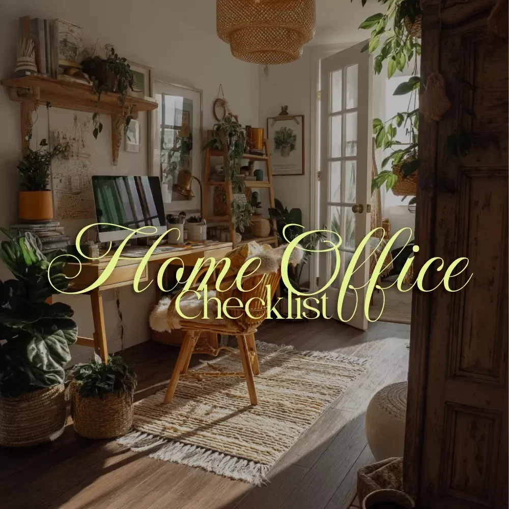 The Ultimate Home Office Organization Checklist | Digital Download, eBook, Guide, Productivity Planner, Workspace Declutter, Desk Organization Tips
