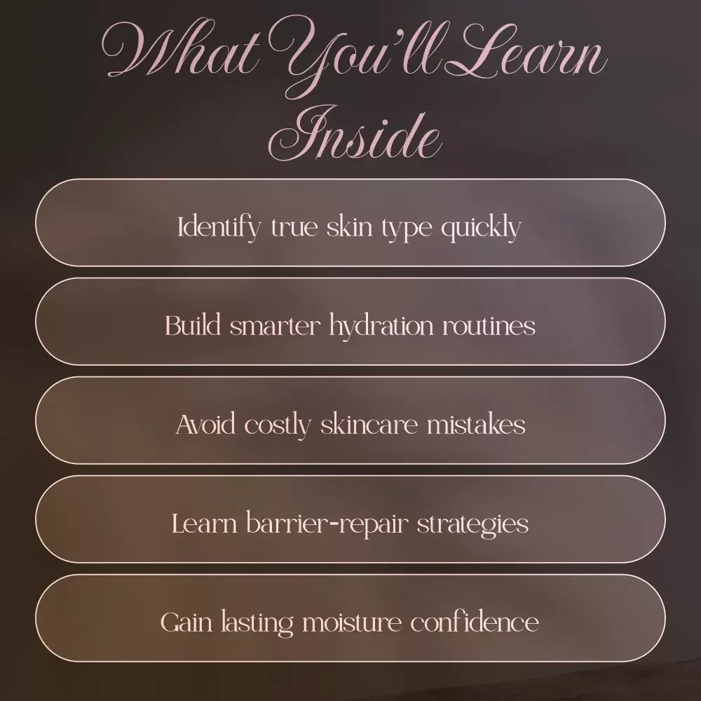 Why Your Skin’s Still Dry Even After Moisturizing | Digital Skincare Guide for Dry & Dehydrated Skin | eBook Download for Healthy Hydrated Skin