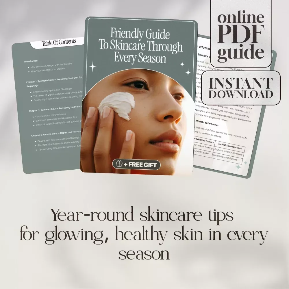 Friendly Guide to Skincare Through Every Season | Digital Skincare Guide | Understanding Skincare for Different Seasons eBook PDF