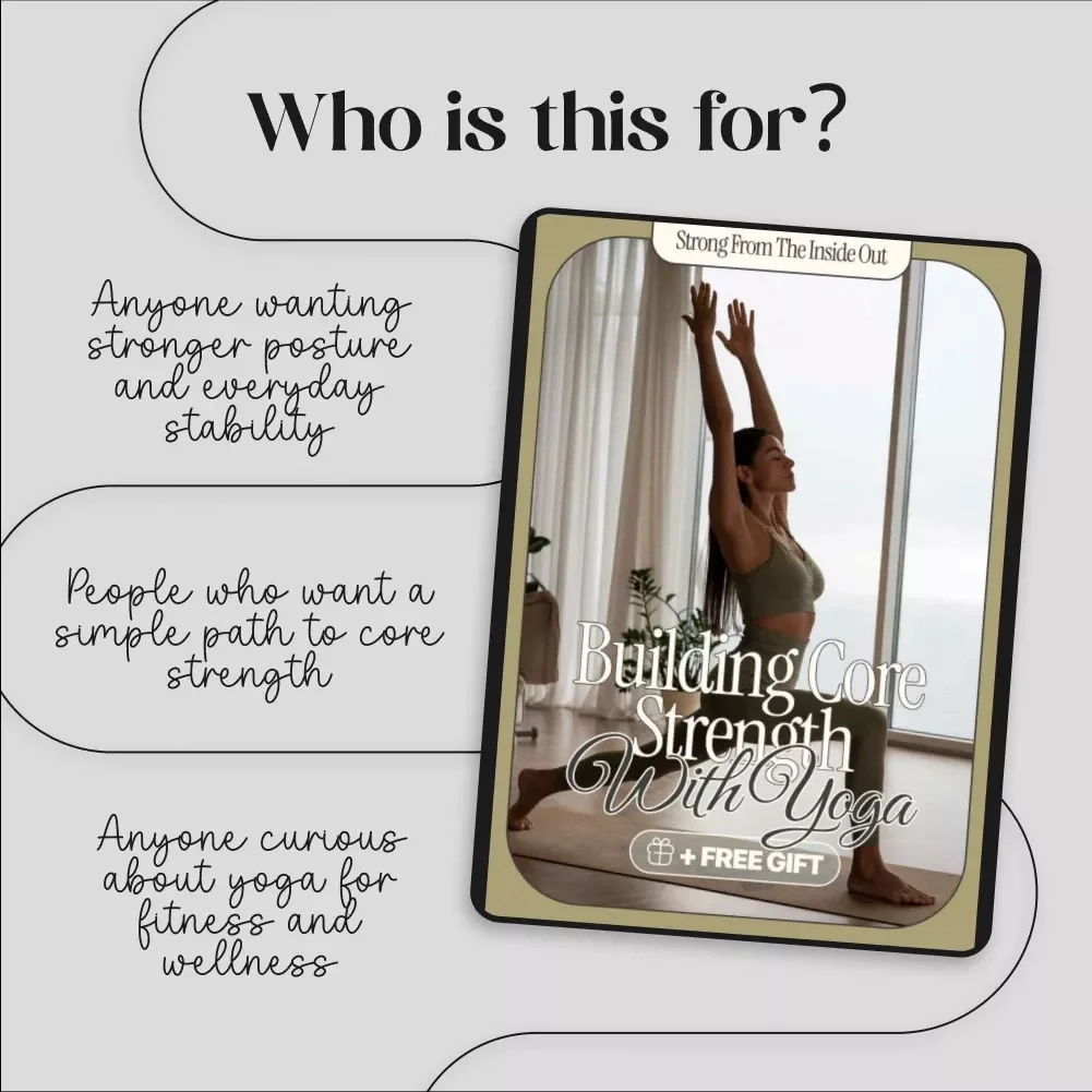 Strong from the Inside Out: Building Core Strength with Yoga | Yoga eBook, Digital Download, Core Strength Guide, Fitness & Wellness Checklist