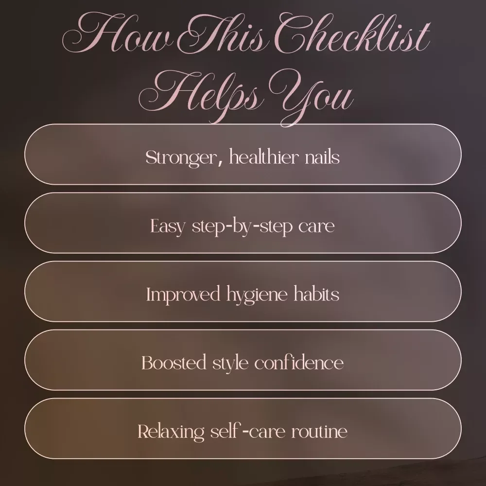The Regular Manicure Checklist | Printable Nail Care Routine Guide | Self-Care & Benefits of Regular Manicures