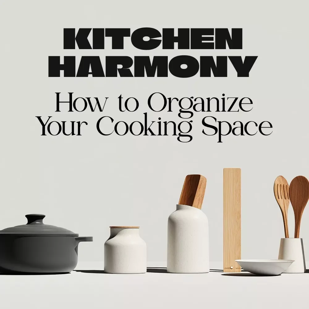 Kitchen Harmony How to Organize Your Cooking Space | Ultimate Guide, eBook & Checklist for Kitchen Organization, Smart Storage Solutions, Meal Planning, and AI Tools