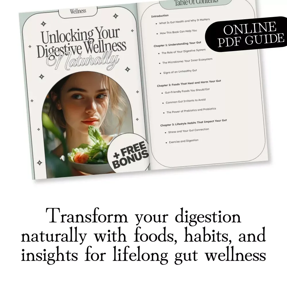 Unlocking Your Digestive Wellness Naturally | Gut Health eBook | Digital Download Guide to Gut-Friendly Foods, Lifestyle Habits & Holistic Healing