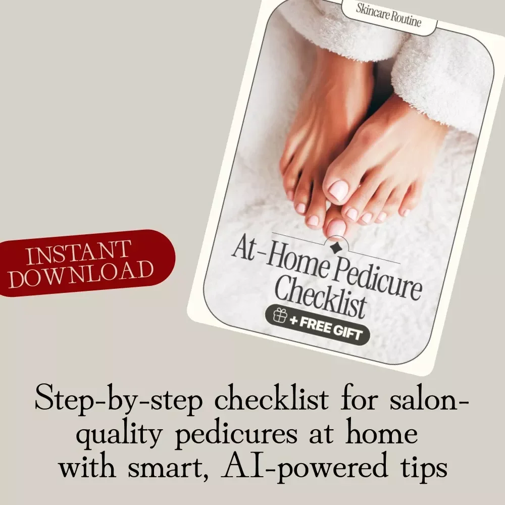 At-Home Pedicure Checklist | Easy Nail Care Routine, Self-Care & At-Home Pedicure Tips Digital Download