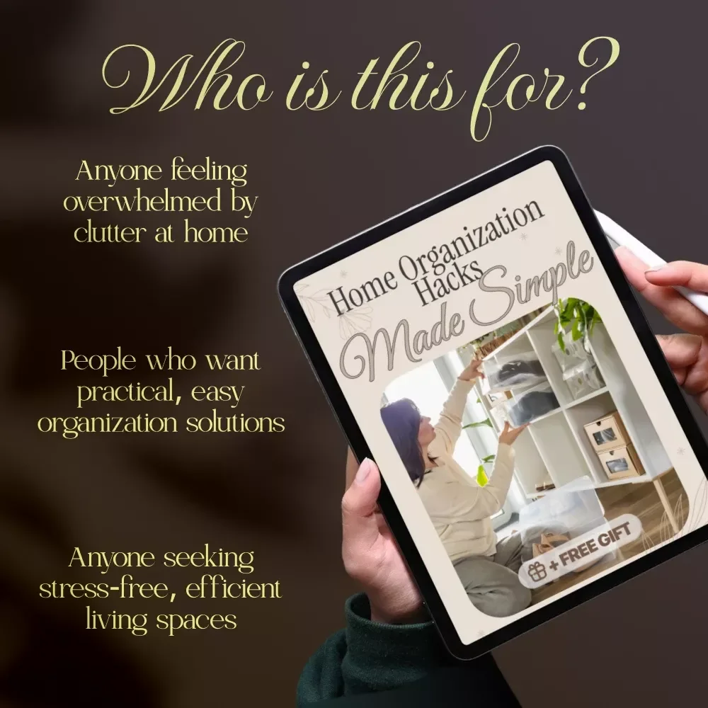Home Organization Hacks Made Simple – Digital Guide, eBook, and Checklist for Stress-Free Living, Room-by-Room Tips, AI Tools & Smart Storage Solutions