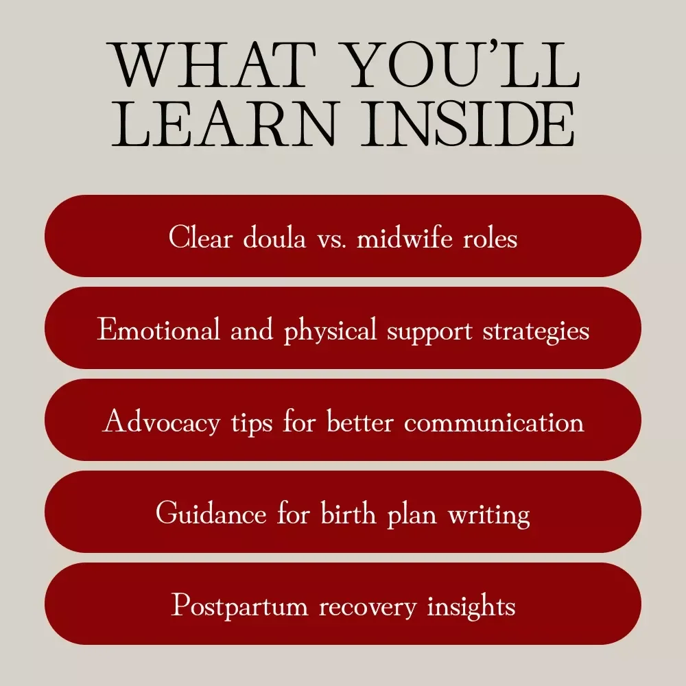 Your Birth Doula Guide: What They Do and Why It Matters | eBook for Expecting Parents | Digital Download Birth Doula What They Do Resource