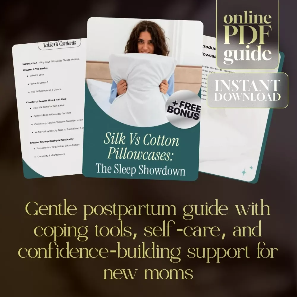 Silk vs Cotton Pillowcases: The Sleep Showdown | Digital Guide, eBook & Checklist for Better Sleep, Beauty & Skin Care