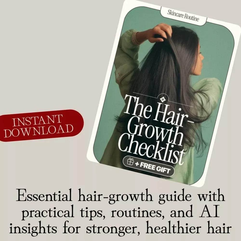 The Hair-Growth Checklist: Digital Download Hair Care Guide, eBook, and Printable Checklist for Healthy Hair, Moisturizing, Trims & AI-Powered Hair Insights