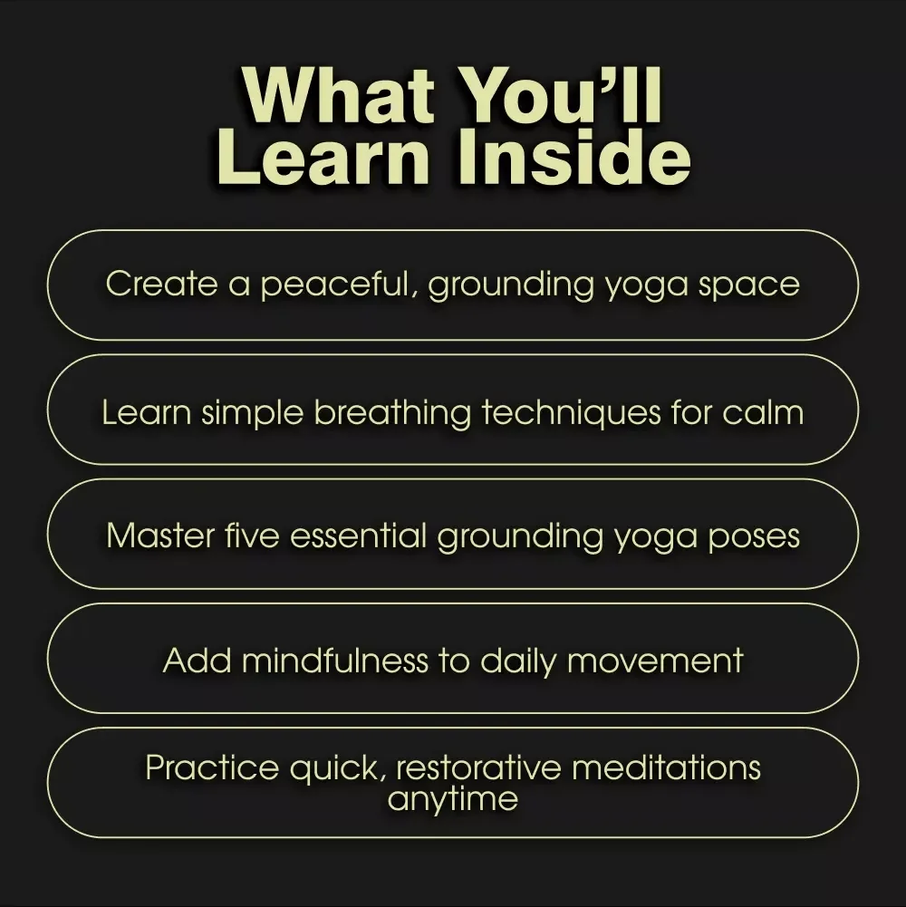 Ground Yourself: The Ultimate Yoga for Grounding Checklist – Digital Download Guide for Stability, Calm, and Balance