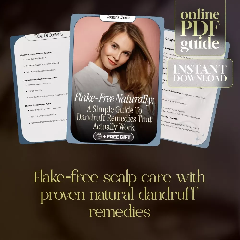 Flake-Free Naturally: A Simple Guide to Dandruff Remedies That Actually Work | Digital Guide for Natural Remedies for Dandruff | Instant Download eBook & Checklist for Scalp Care